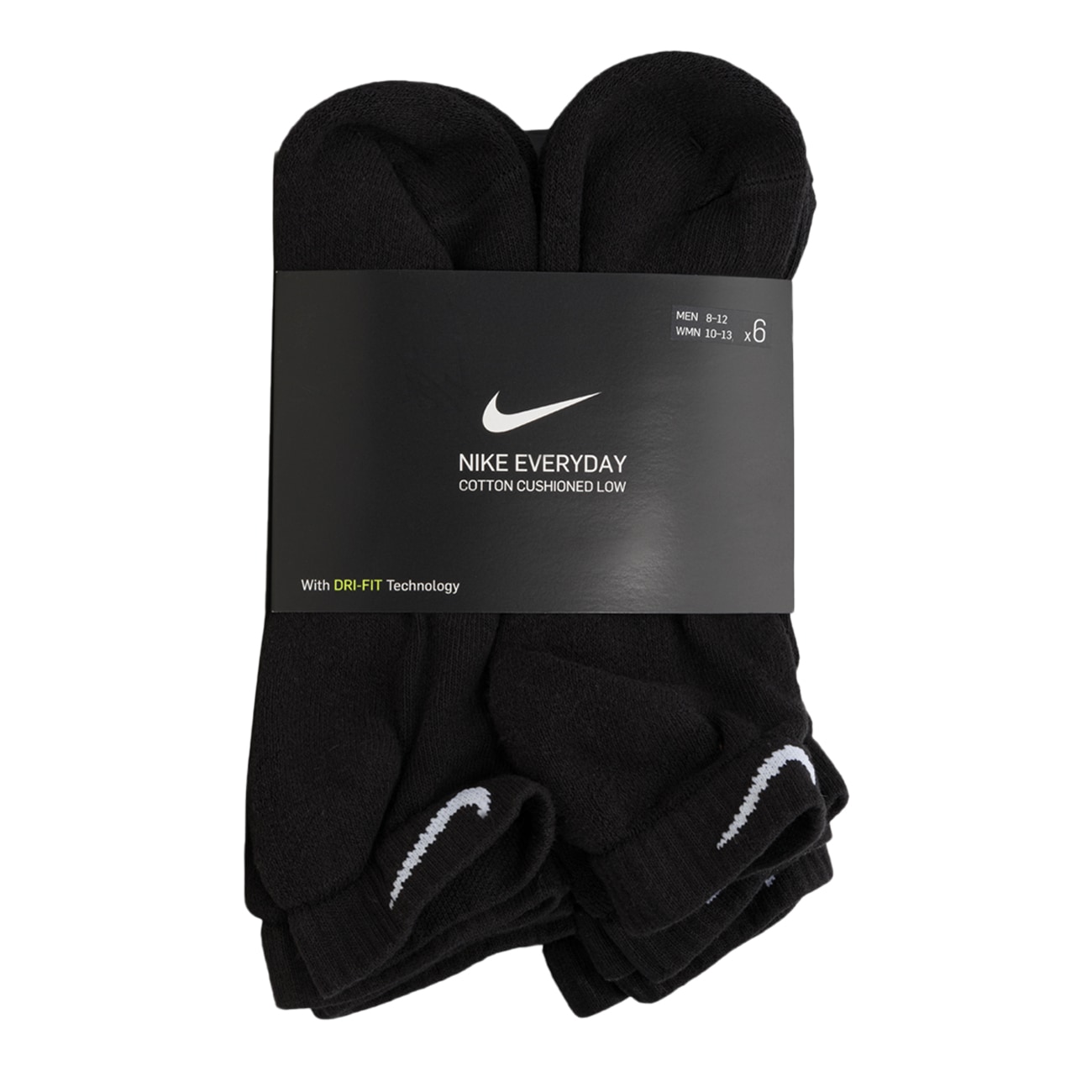 Unisex 6-Pack Everyday Cushioned Low Socks