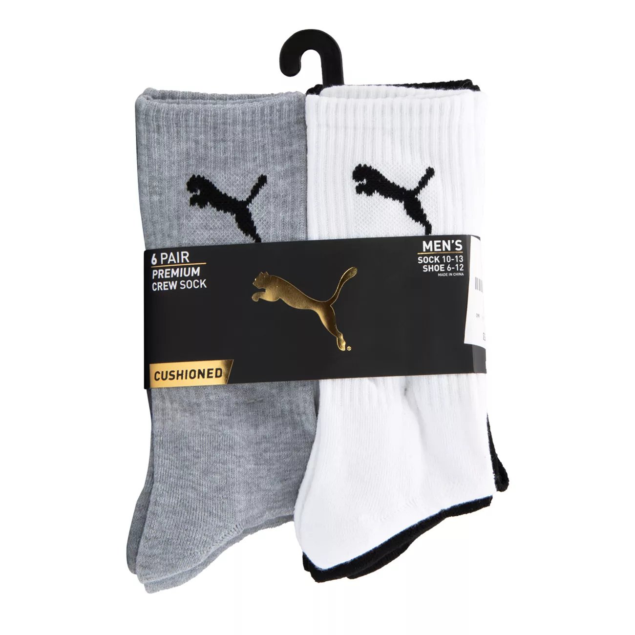 Puma Men's 6-Pack Crew Socks The Shoe