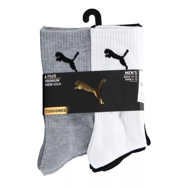 Puma Women's Athletic Sock 12-pack Multi Black