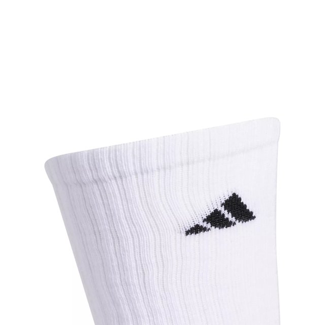 adidas Athletic Cushioned Crew Socks 6 Pairs - Black, Q10386