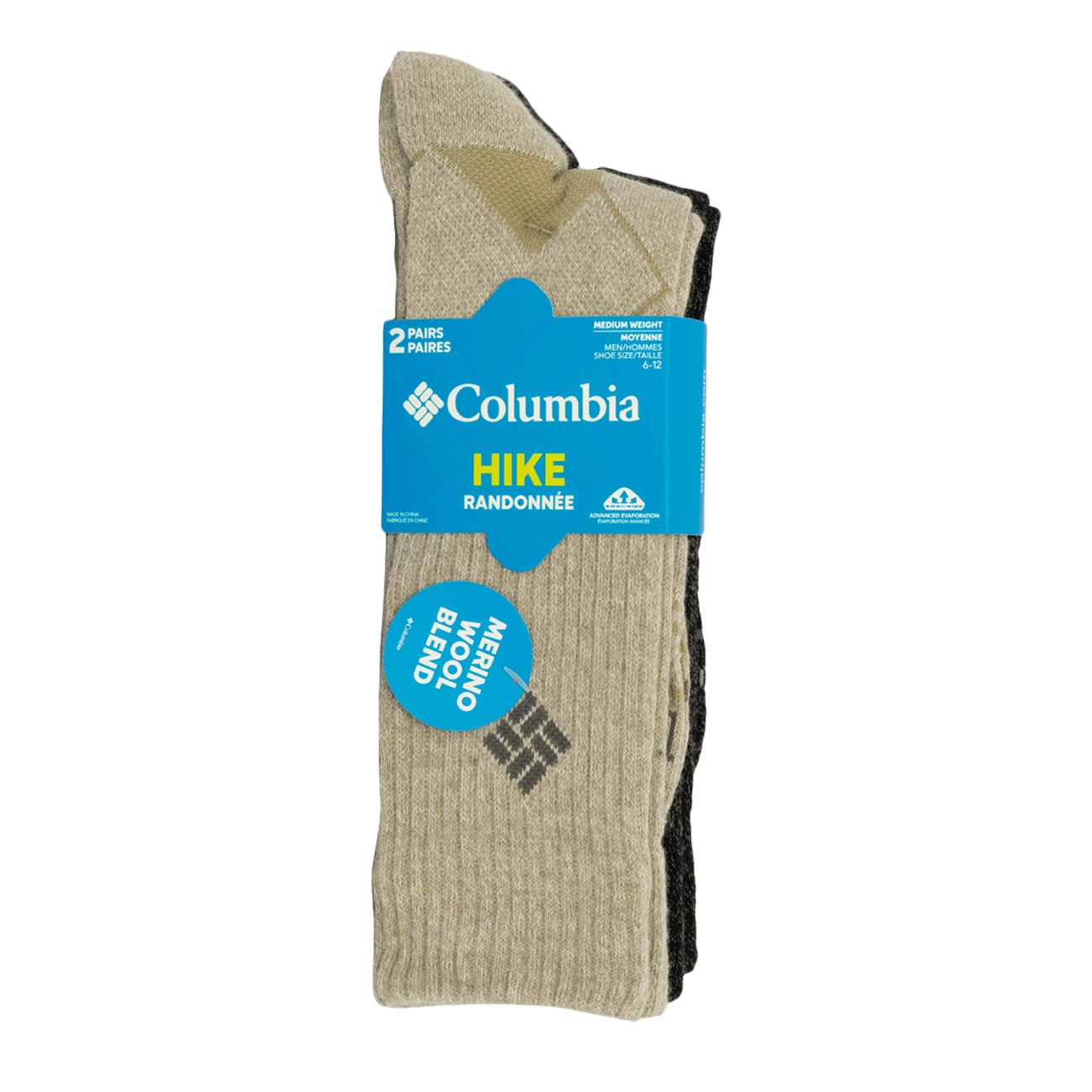 Columbia Men's 2-Pack Hike Crew Socks | DSW Canada