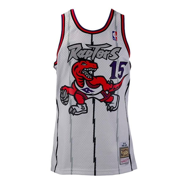 Official Mitchell and Ness NBA Toronto Raptors Gold Dribble shirt
