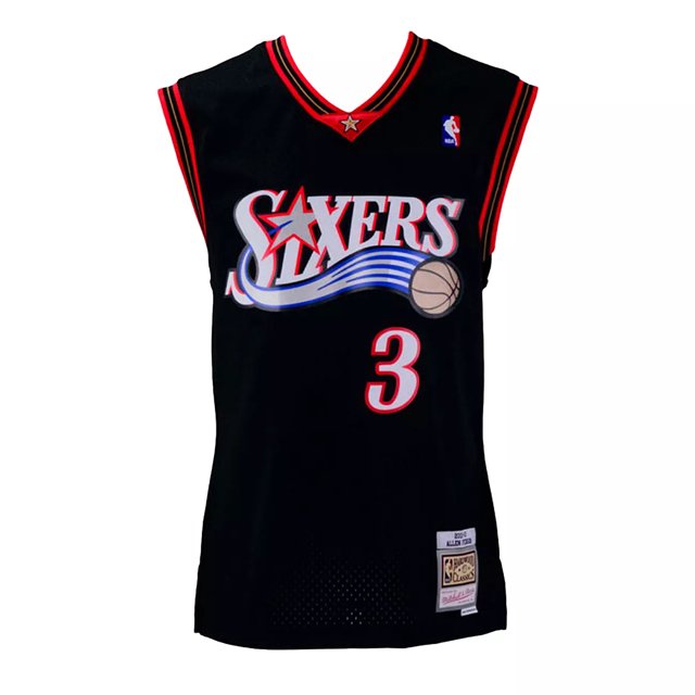 Allen Iverson Philadelphia 76ers Hardwood Classics Throwback NBA