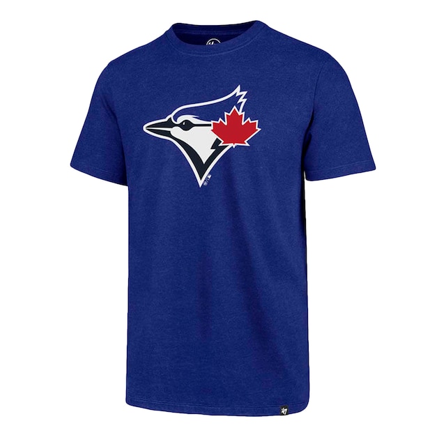 47 Men's Toronto Blue Jays Mlb Club Logo T-Shirt in Royal, Size Small