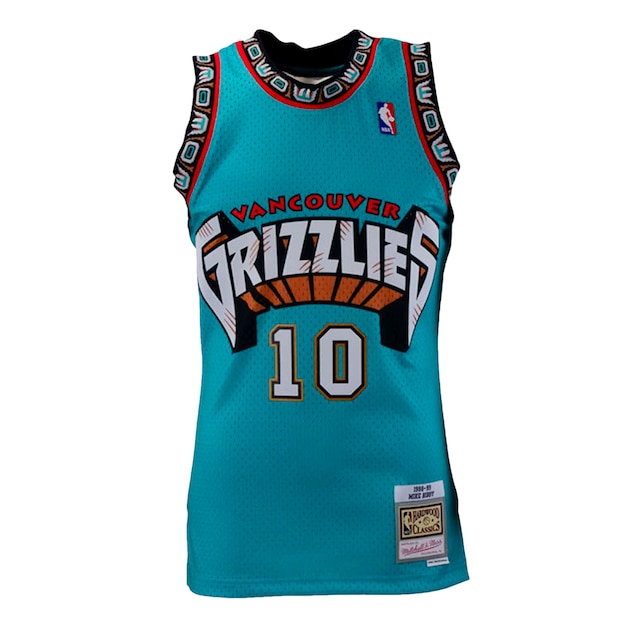Men's Mitchell Ness Mike Bibby Red/Teal Vancouver Grizzlies