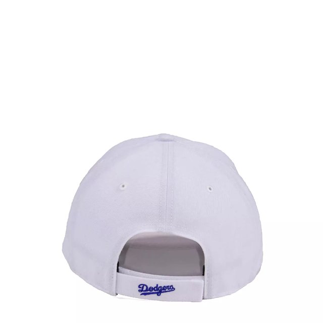 47 Men's Los Angeles Dodgers MLB White MVP Adjustable Cap in White NODIM