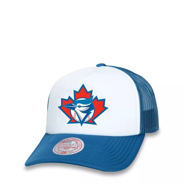 Mitchell Ness Toronto Blue Jays MLB Retro Coop Foam Trucker Cap The Shoe Company