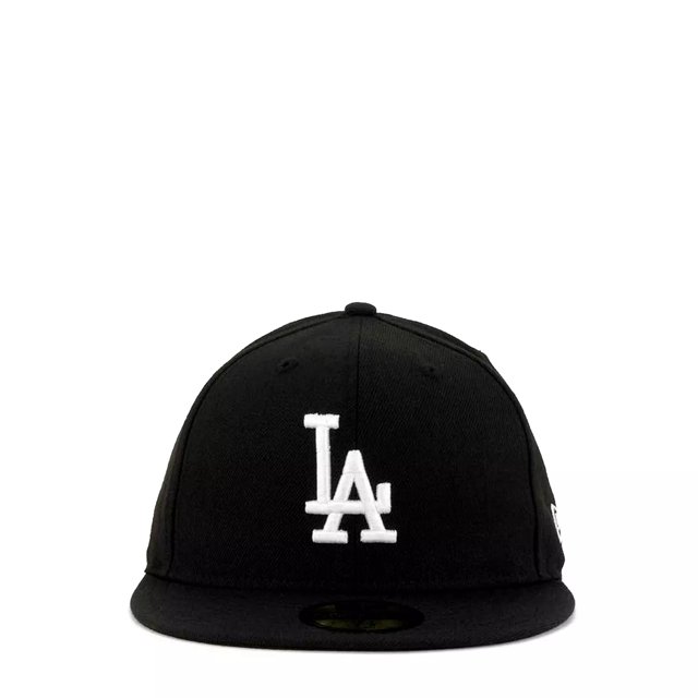 New Era Los Angeles Dodgers 59Fifty Fitted Hat Black/White Men's