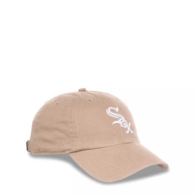 47 Chicago White Sox MLB Khaki White Adjustable Clean Up Cap The Shoe Company