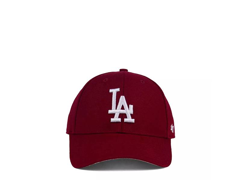 47 Men's Los Angeles Dodgers MLB White MVP Adjustable Cap in White NODIM