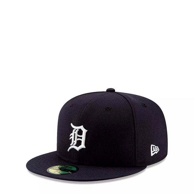 New Era 59FIFTY MLB Detroit Tigers Black and White Basic Fitted Hat