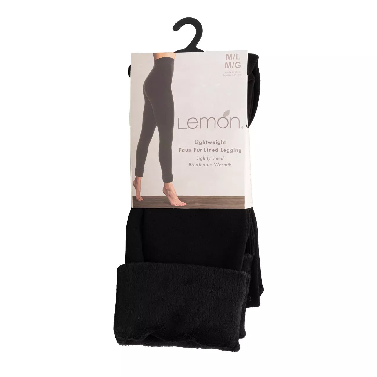 Lemon faux fur cuff hotsell women's leggings