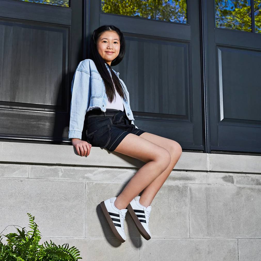 Girls wearing adidas shoes hot sale